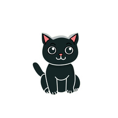 black cat vector illustration