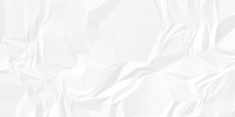 White wrinkly backdrop paper background. panorama grunge wrinkly paper texture background, crumpled pattern texture. White paper crumpled texture. white fabric crushed textured crumpled. 