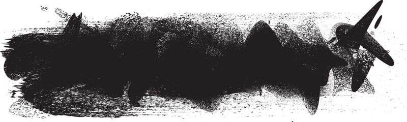 Distress textured banner with noise edges.Vector roller paint. Place overlay, distressed texture over any object to create noise effect .Design element with distressed surface, and grainy edges