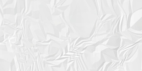 Empty White wrinkly backdrop paper background. panorama grunge wrinkly paper texture background, crumpled pattern texture. paper crumpled texture. white fabric crushed textured crumpled.