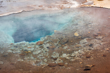 Geysir Hot Springs in Haukadalsvegur, Iceland