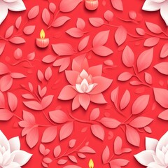 Colorful Diwali Rangoli Designs and Symbols Illustration