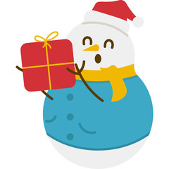 Cute Snowman Illustration