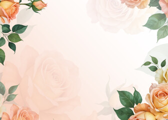 background with roses transparent background