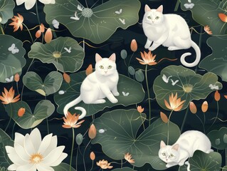 Vibrant Elegant Dream Art Pattern: High-Resolution Seamless Pattern for Premium Designs-Perfect for Print and Web