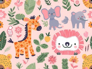 Vibrant Elegant Dream Art Pattern: High-Resolution Seamless Pattern for Premium Designs-Perfect for Print and Web