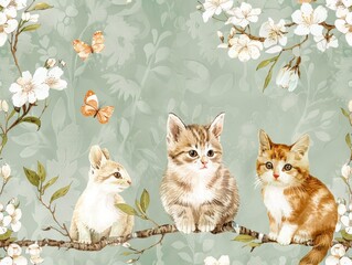 Vibrant Elegant Dream Art Pattern: High-Resolution Seamless Pattern for Premium Designs-Perfect for Print and Web