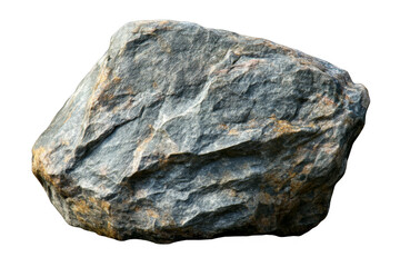 Fototapeta premium Stone piece of rock on transparent background
