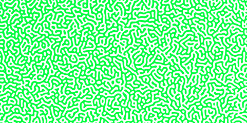 Abstract truing organic wallpaper Turing reaction diffusion monochrome seamless pattern with chaotic motion. Generative algorithm psychedelic background. Reaction-diffusion or truing pattern formation