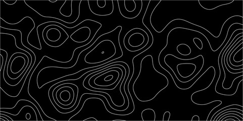 Abstract lines background. Contour maps. Vector illustration. The stylized height of the topographic map contour in lines and contours isolated on transparent. technology topo landscape grid map text