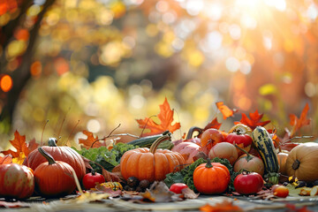 Beautiful greeting card with bright holiday composition for happy joy celebrate Thanksgiving