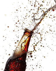 Energetic Cola Splash: Bubbles in Air
