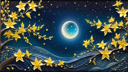 Fototapeta premium night sky and stars