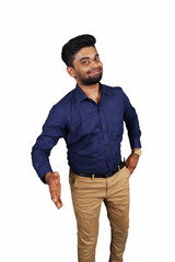 Fototapeta premium Young Businessman Sealing a Deal with a Handshake