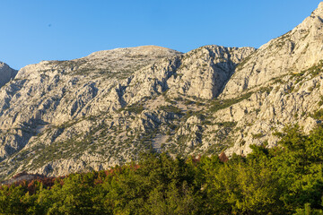 Rugged landscape in Biokovo Nature Park, Croatia