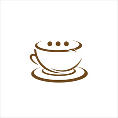 talk coffee, can be used for logos, businesses, icons, templets, walls etc