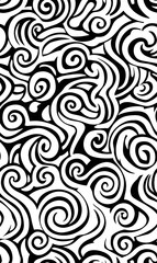 Chinese-inspired doodle tile seamless patterns in an illustrator graphic style