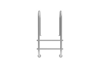 swimming pool ladder front view without shadow 3d render © mahadi