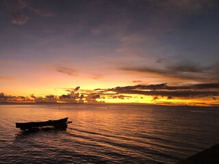 Golden Hour on the Horizon captures the peaceful and warm sunset scene beautifully