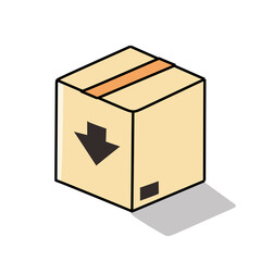 cardboard box vector illustration