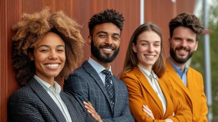 Diverse Group of Professionals Promoting Green Investments and Sustainable Business Practices