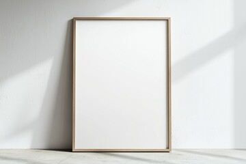 A3 Poster Mockup on White Background created with Generative AI