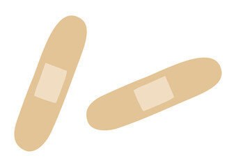 シンプルでかわいい絆創膏のベクターイラスト