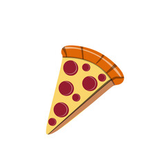 slice of pizza vector illustration