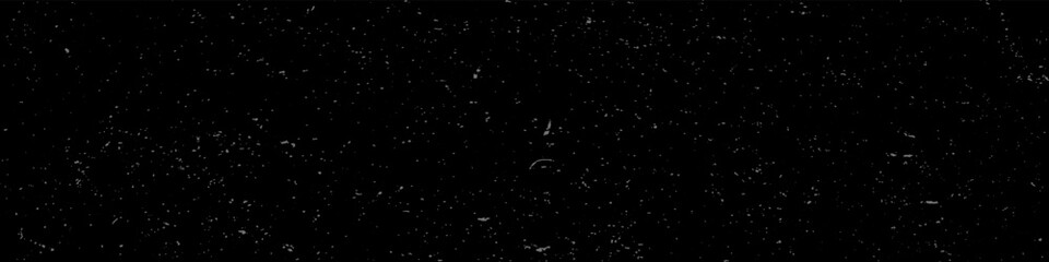 Dusty grain particles background black color. Grunge speckles, fibers, flecks, specks, scratches wallpaper vector