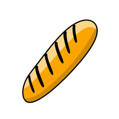 france bread pastry bakery vector illustration