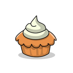cupcake vector illustration
