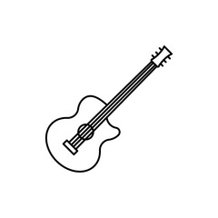 Obraz premium Classical acoustic guitar icon