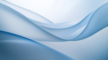 Tranquil Elegance - Minimalistic Wallpaper with Curved Lines on White Background for Serene and Professional Design Aesthetic