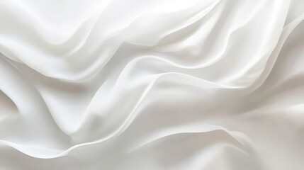 Fototapeta premium Serene Minimalist White Backdrop with Gentle Wave Patterns for Modern Designs