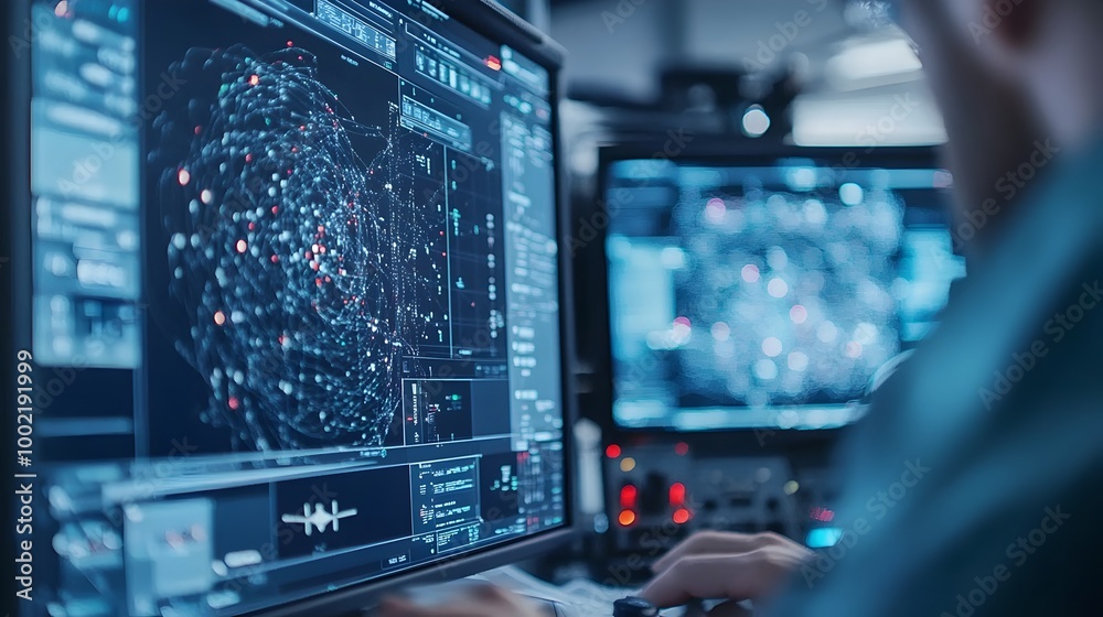 Poster Detailed Close up View of a Sophisticated Radar System Designed for Detecting and Tracking Small Fast Moving Aerial Targets Such as Drones or UAVs for Security Defense or Surveillance Purposes