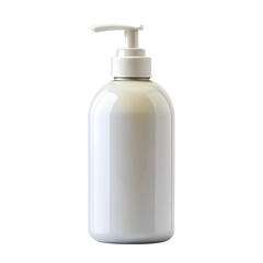 Mockup Conditioner bottle white isolated on a transparent background