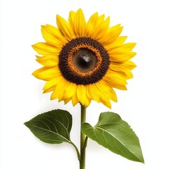 Obraz premium sunflower isolated on white background