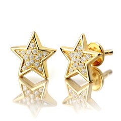Gold earring trend