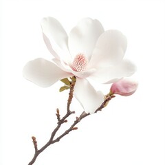Obraz premium Magnolia flower isolated on white background