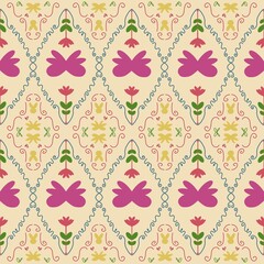 Tile portugal flower seamless pattern set. Geometric background. Traditional azulejo repeat ornament. Vector monochrome pattern collection.Abstract vintage print for fabric,packaging.Scrapbook paper