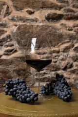 grapes and wine