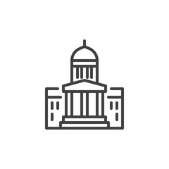 Legislative Building line icon