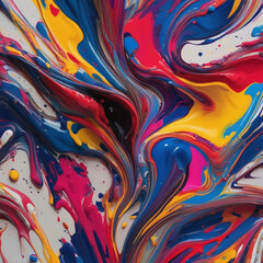 Fototapeta premium Bright colorful watercolor splash splatter stain brush, colorful paint, ink splashes, drops.