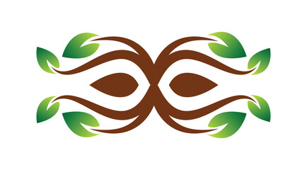 Nature-Inspired Leaf and Branch Design for Eco-Friendly Brands vector illustration