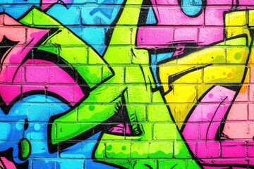 Obraz premium Abstract Colorful Graffiti Art Background