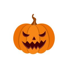 Halloween pumpkin isolated on white background.