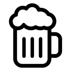 Beer icon - Outline style