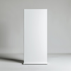 3d rendering of a blank digital billboard mockup stand on white background