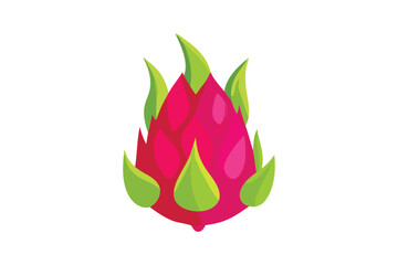  Cute Dragon Fruit vector art illustration