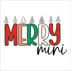 Merry Mama Mini SVG PNG, Mama Mini Matching Christmas Shirt SVG, Mommy and Me Christmas Sweatshirt Svg, Mama and Me Christmas Sublimation